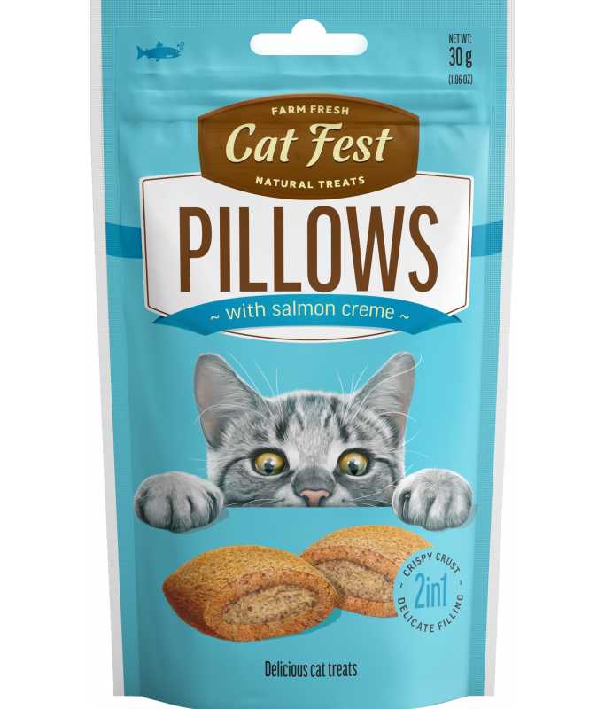 Cat Fest Pillows With Salmon Cream - 30g