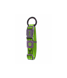 DOCO VARIO O - Ring Collar with Reflective Stitching - Green,  XL