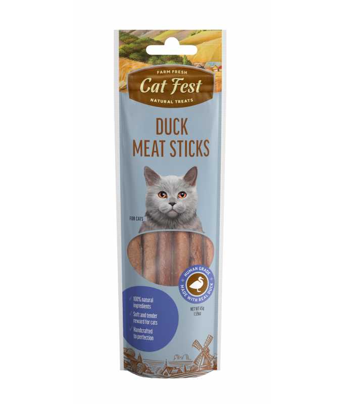Cat Fest Duck Meat Sticks Cat Treats - 45g
