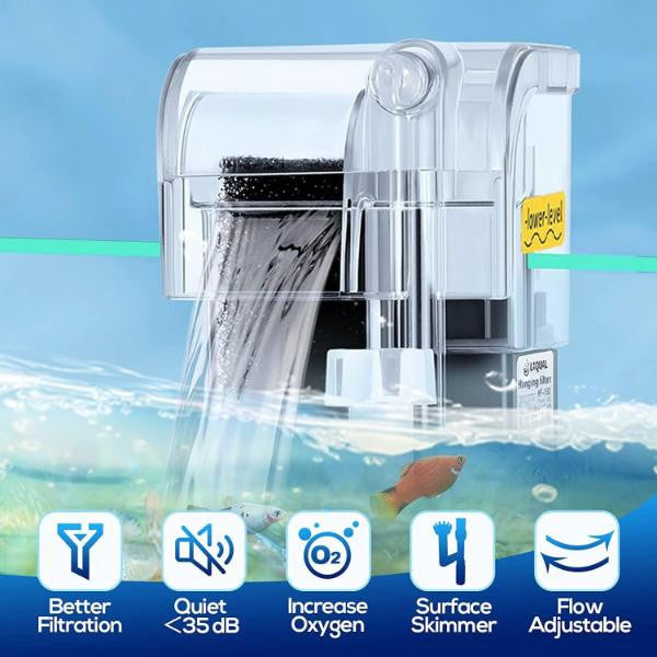 Hang On Filter with skimmer For Nano Tank