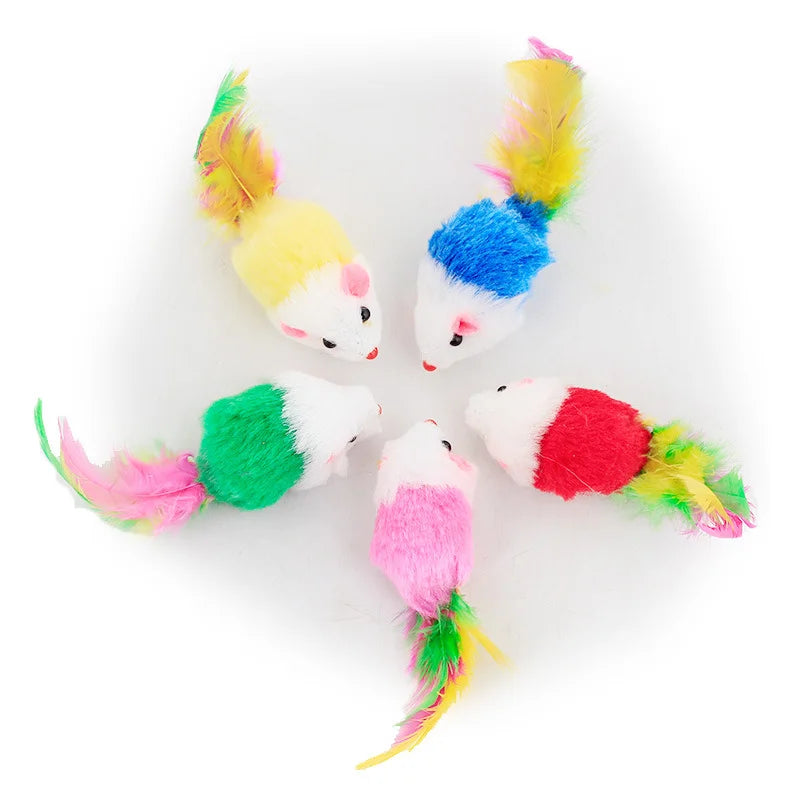 For Pet Glitter Mouse Cat Toy 3 toys