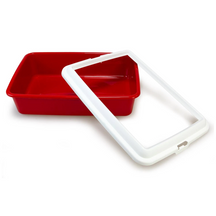 Hydra Mini Cat Litter Tray with frame - 43 x 31 x 12 cm/Mix Colors