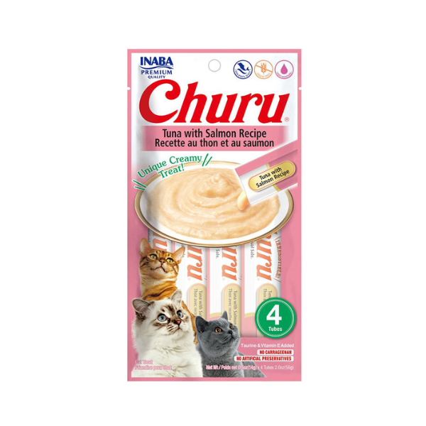 Inaba Churu Tuna with Salmon Recipe 4PCS/Pack